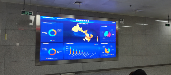 蘭州市人社廳室內(nèi)P1.86室內(nèi)全彩LED顯示屏